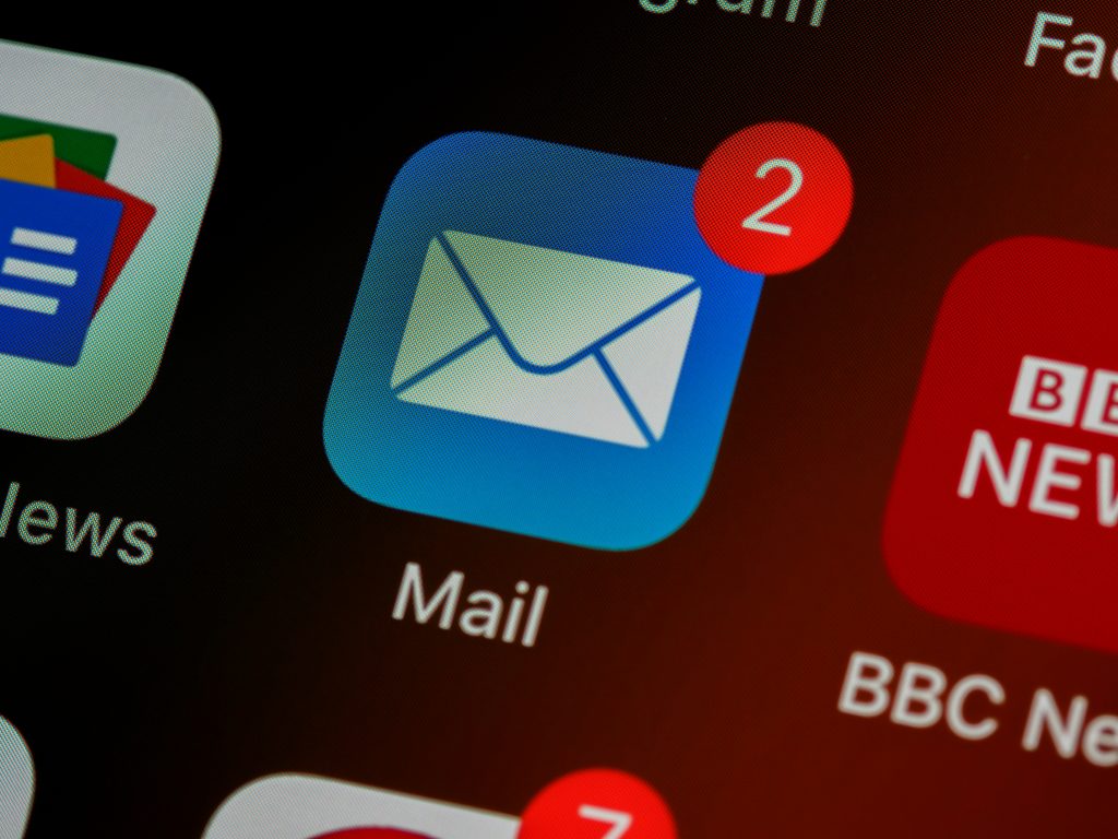 Ein Close Up der Mail App.